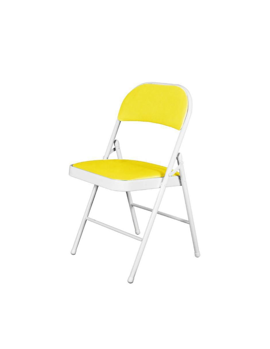 Silla plegable de metal