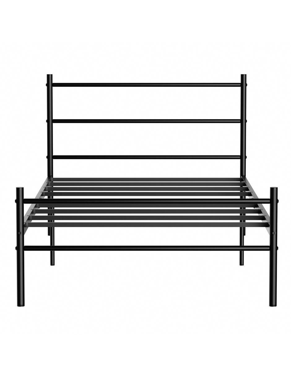 Cama Primo Twin Frosted de metal individual