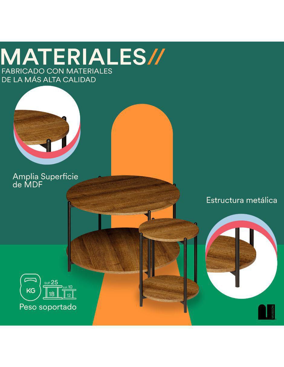Juegos de mesas para sala de mdf 3