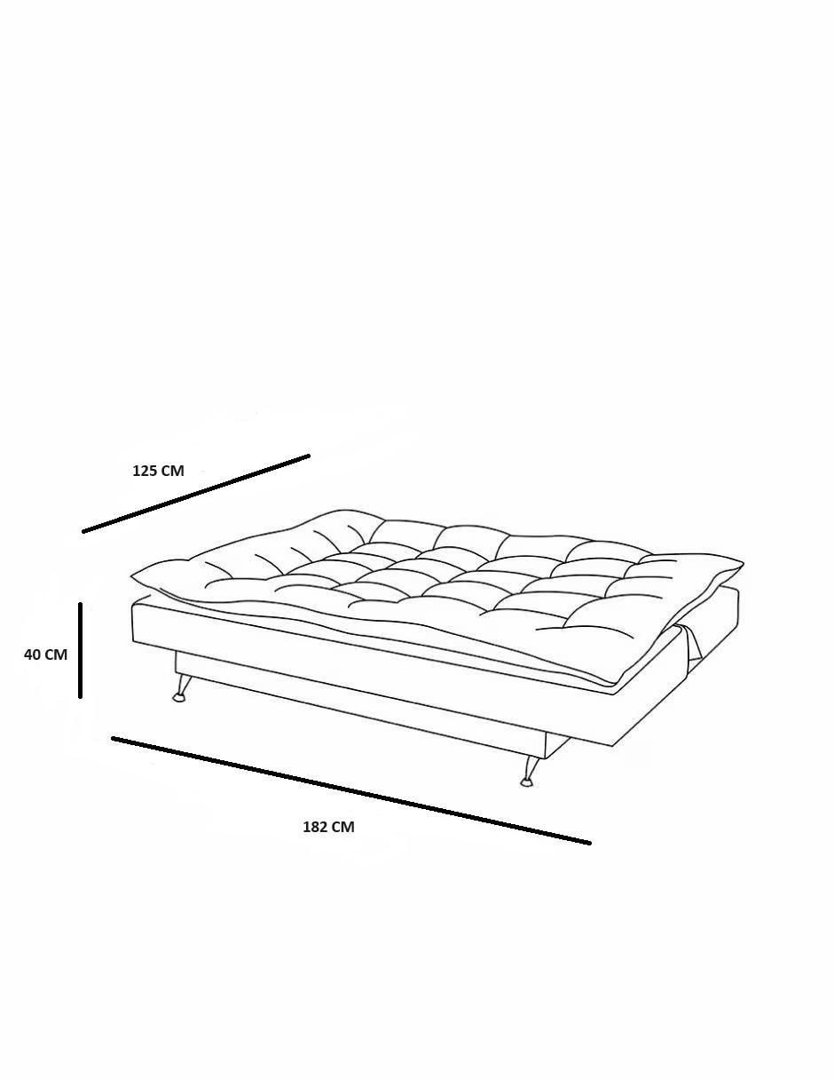 "futón/sofá cama" m & e muebles matt matrimonial "de" chenille