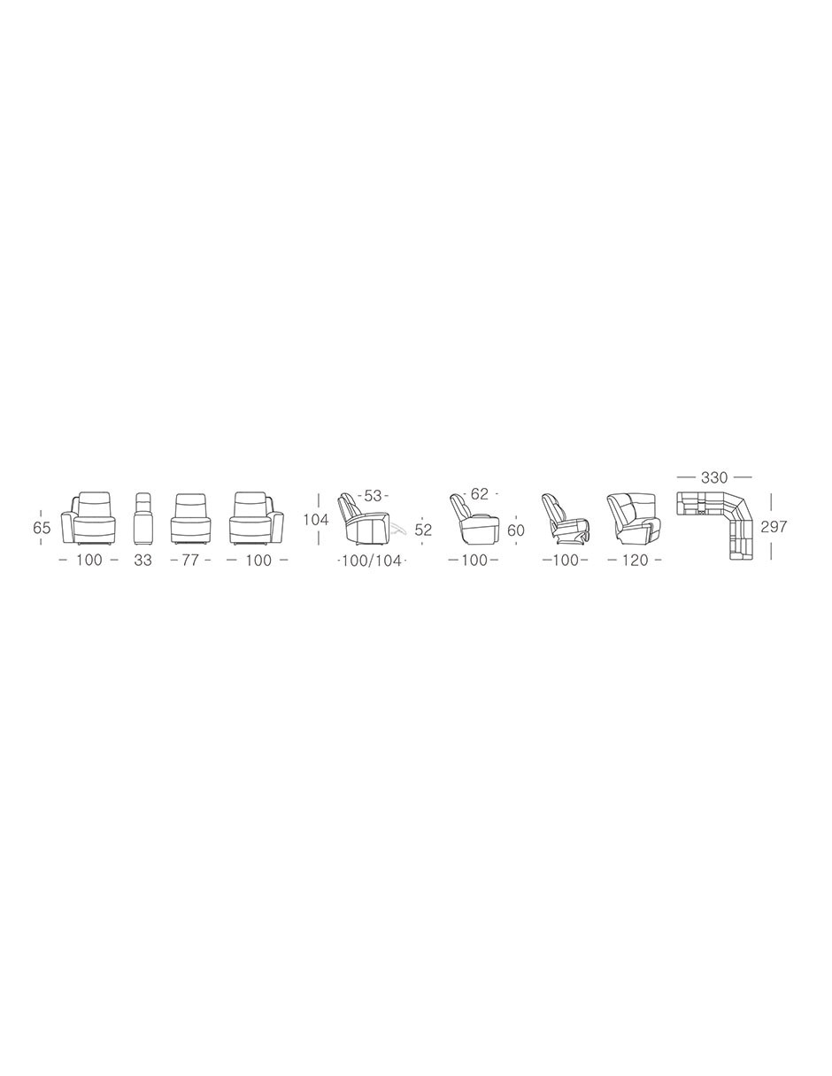 Sala modular Toscana de tela 30