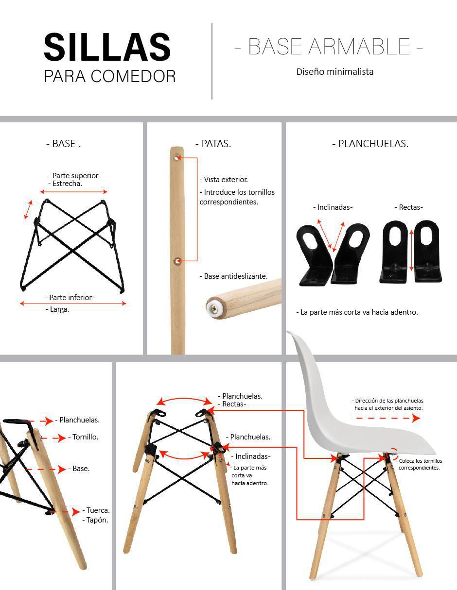 Silla 4 piezas 8