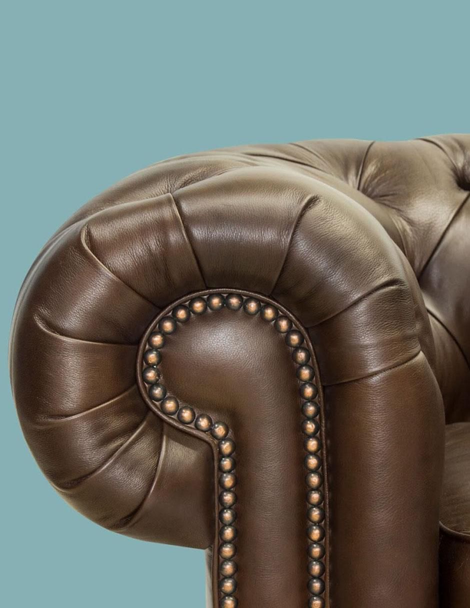 Sofá Chesterfield de piel 5