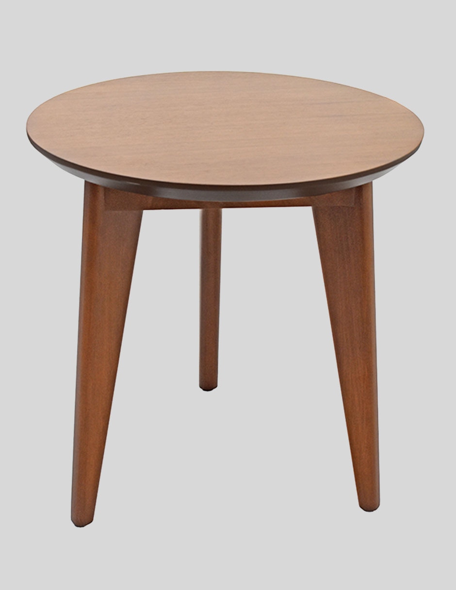 Mesa lateral Stone de madera nogal