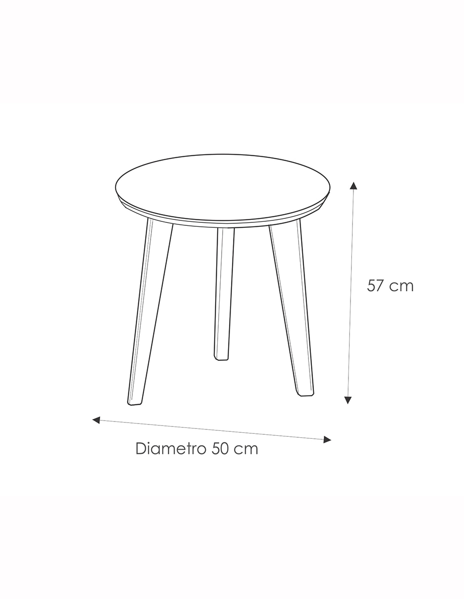 Mesa lateral Stone de madera nogal 8
