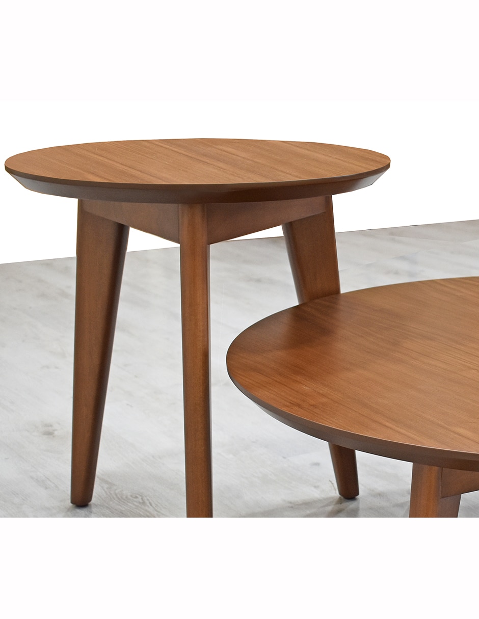 Mesa lateral Stone de madera nogal 6