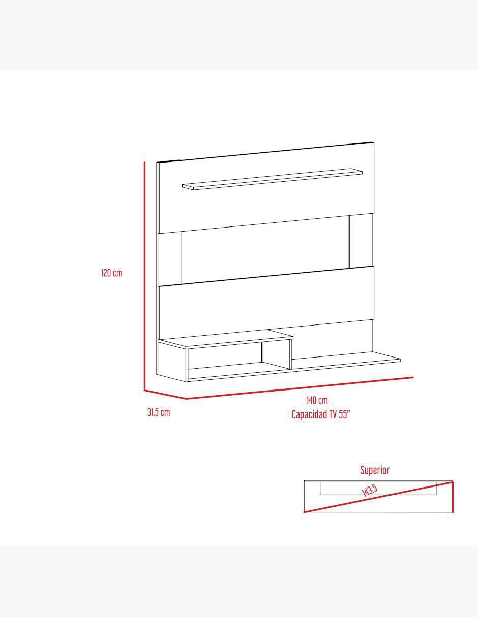 Mueble de tv Beijing de melamina 7