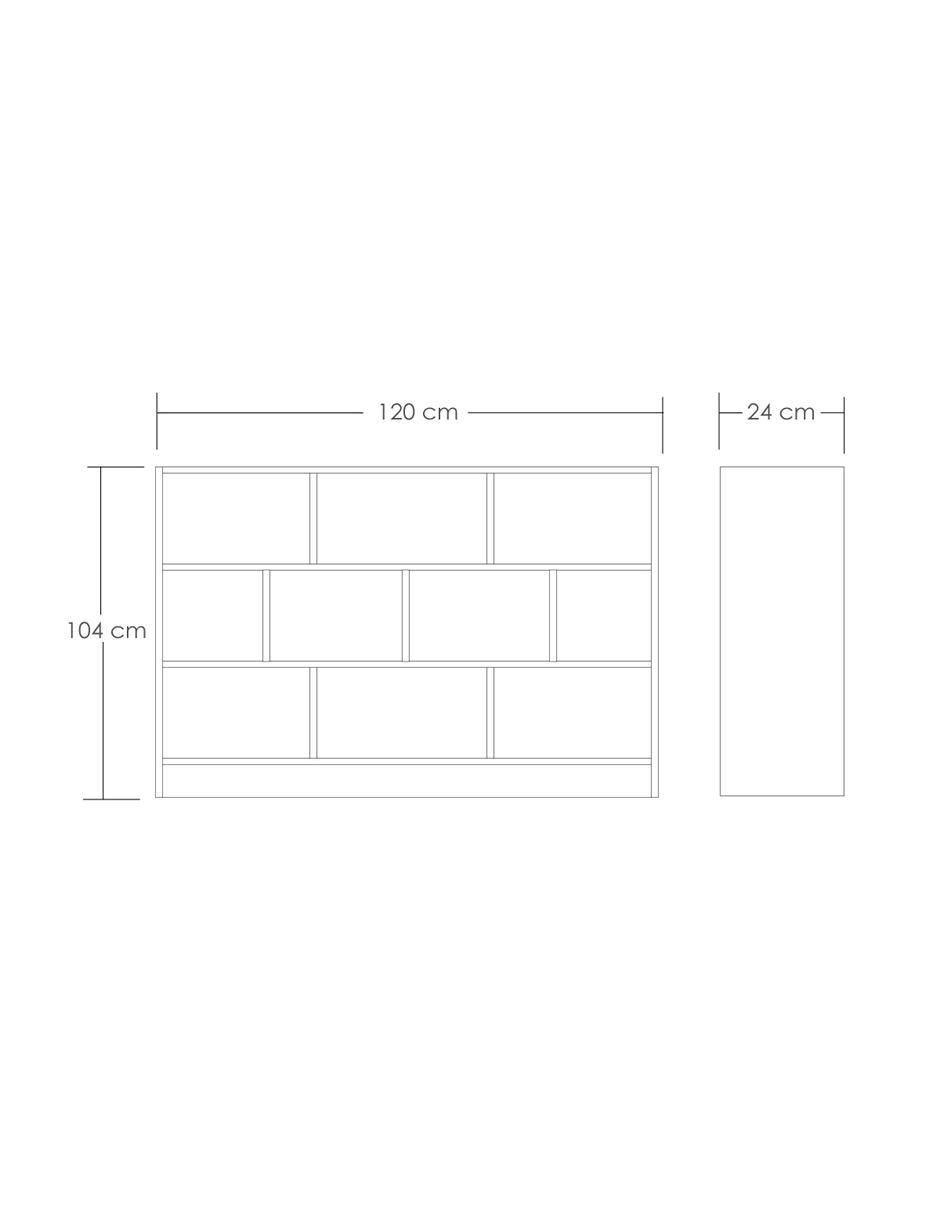 Librero armable de MDF 8