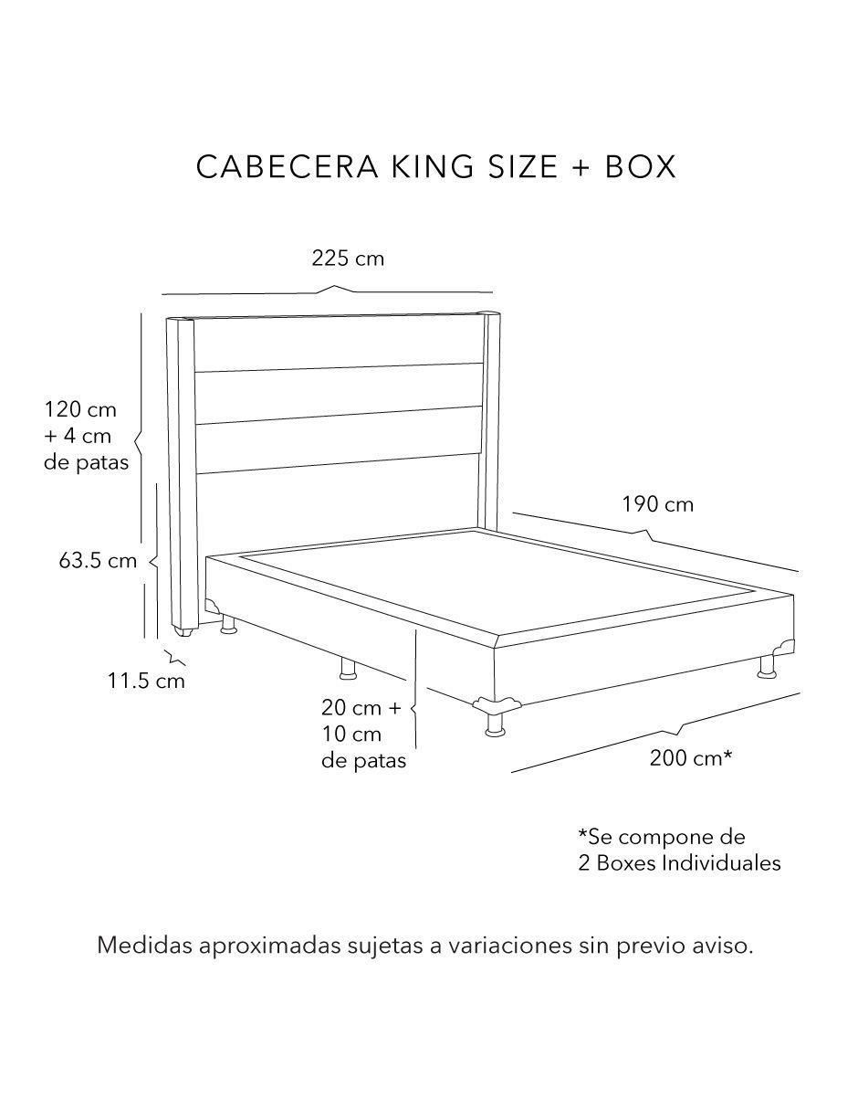Cama dicasa lugo con box "de" madera