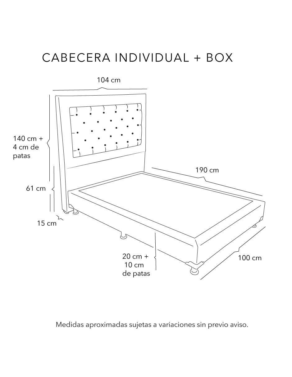 Cama dicasa mary con box "de" madera