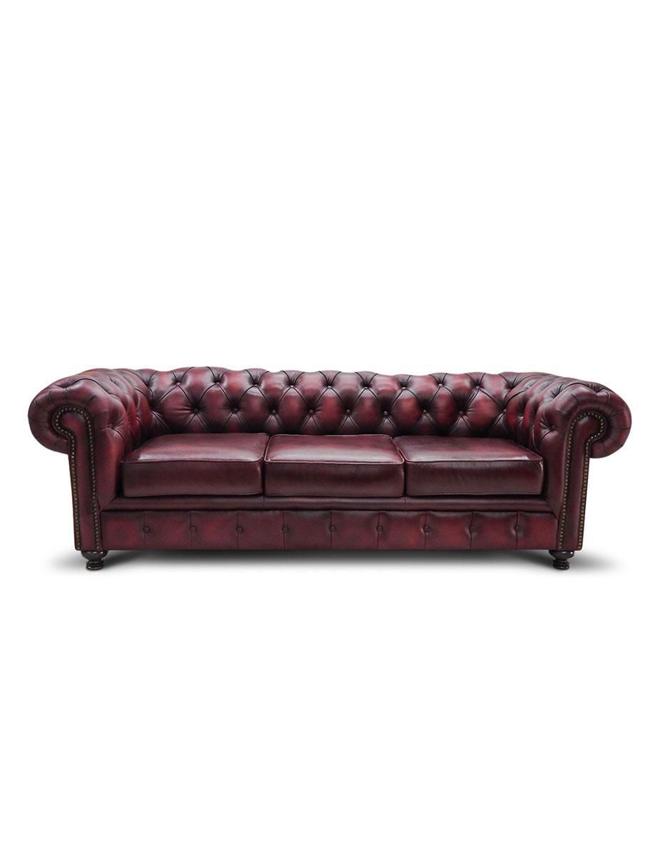 Sofá Chesterfield de piel