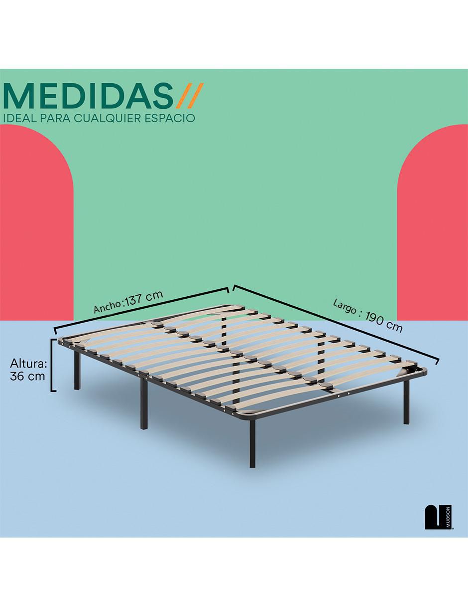 Base para cama de madera poplar