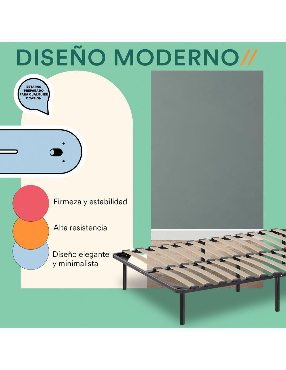 Base para cama de madera poplar
