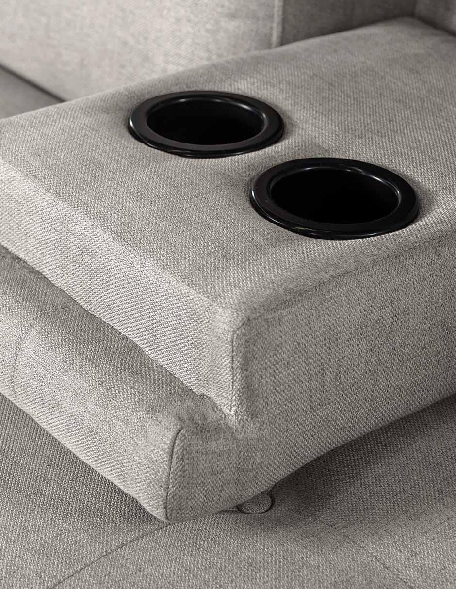 Sofá cama armable Hendrix de lino 8
