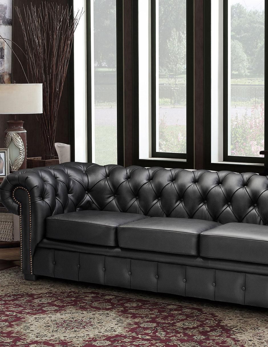 Sofá Chesterfield de piel 4