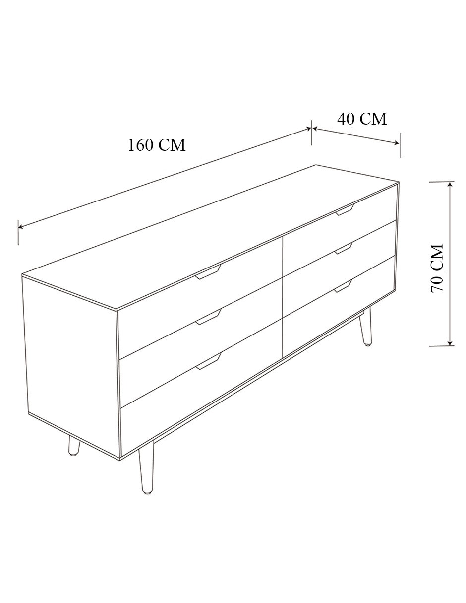 Cómoda Tahiti Re de madera 10