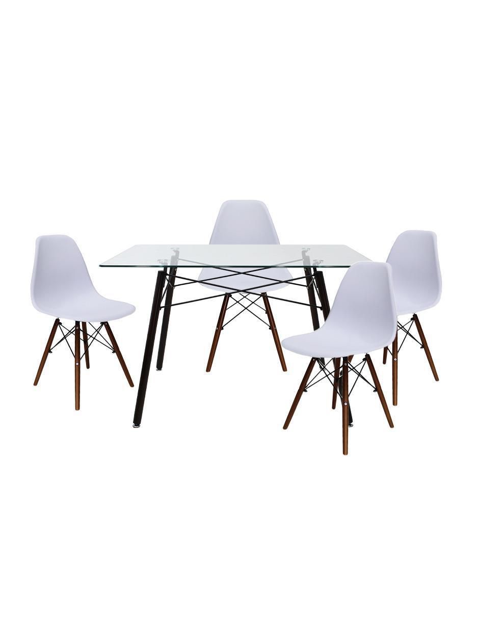 Comedor Oslo para 4 personas de cristal