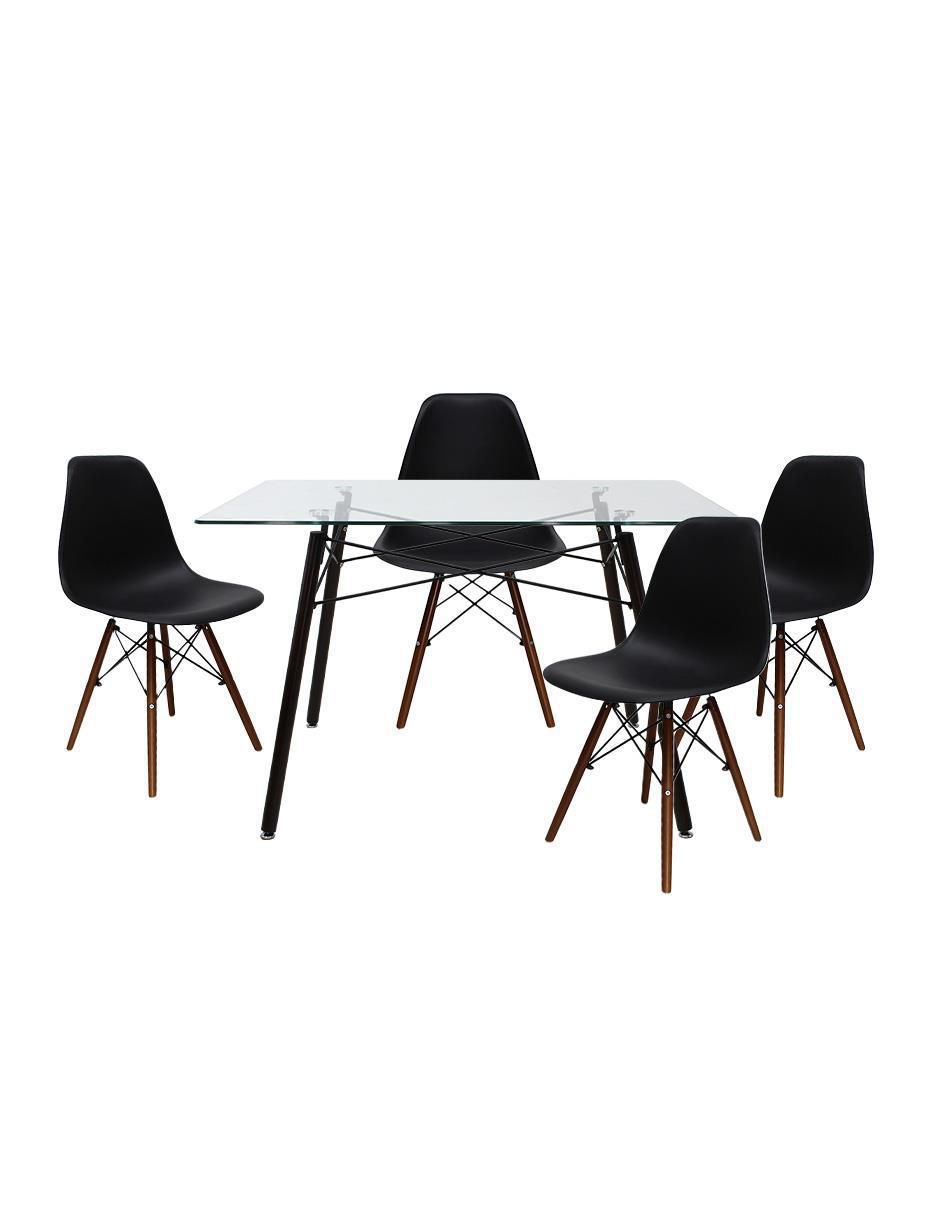 Comedor Oslo para 4 personas de cristal Comedor Oslo para 4 personas de cristal