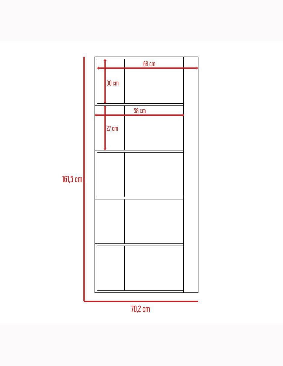 Librero Beijing de melamina 10