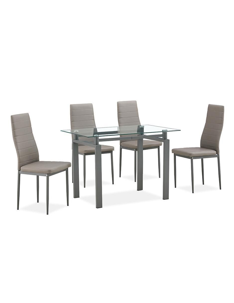 Comedor Zaragoza para 4 personas de cristal 1