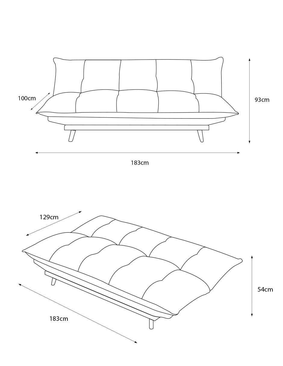 Sofá cama Cosy de algodón 5