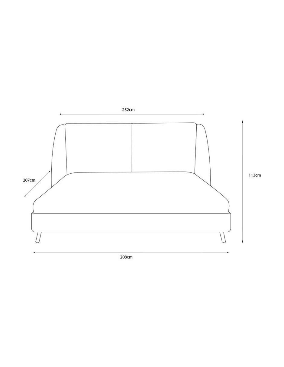 Cama Brent de madera pino