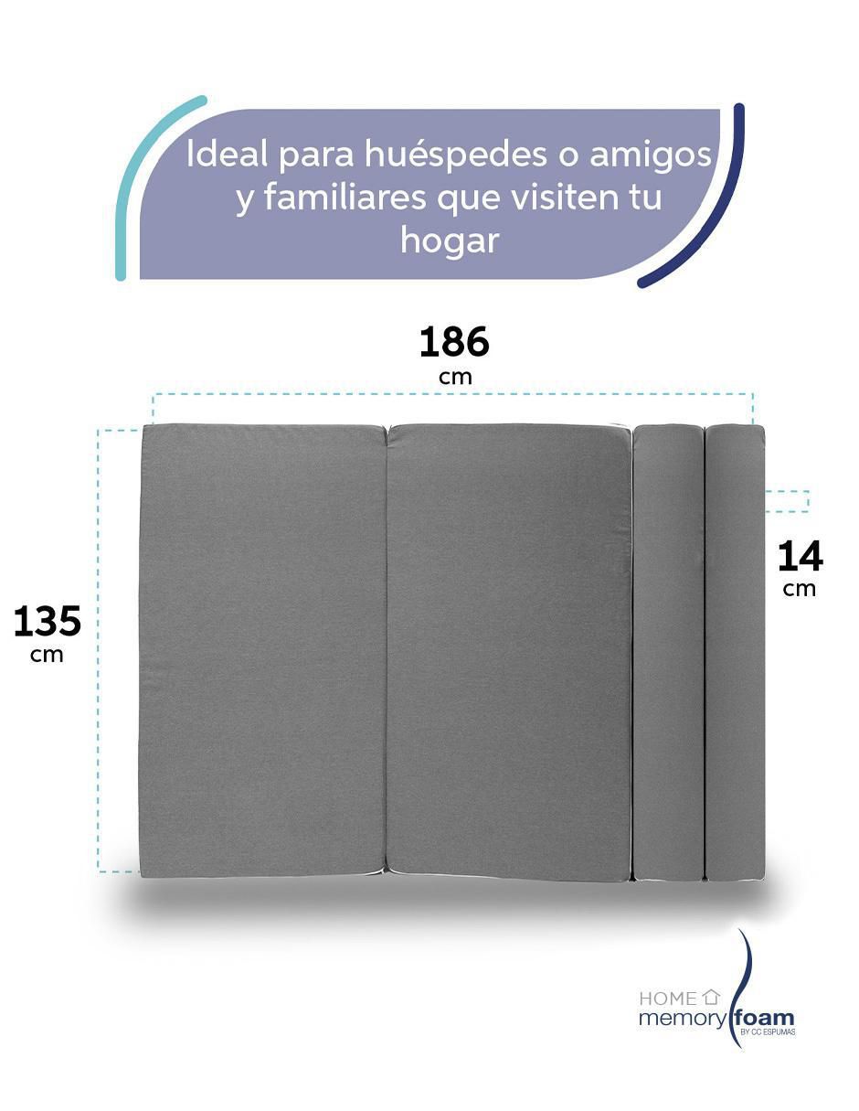 "futón/sofá cama" cozy memory foam "de" poliéster