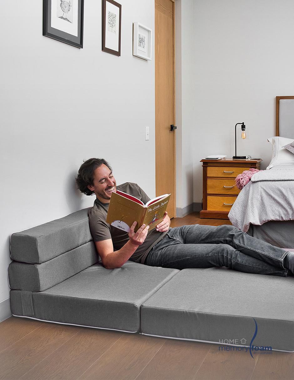"futón/sofá cama" cozy memory foam "de" poliéster