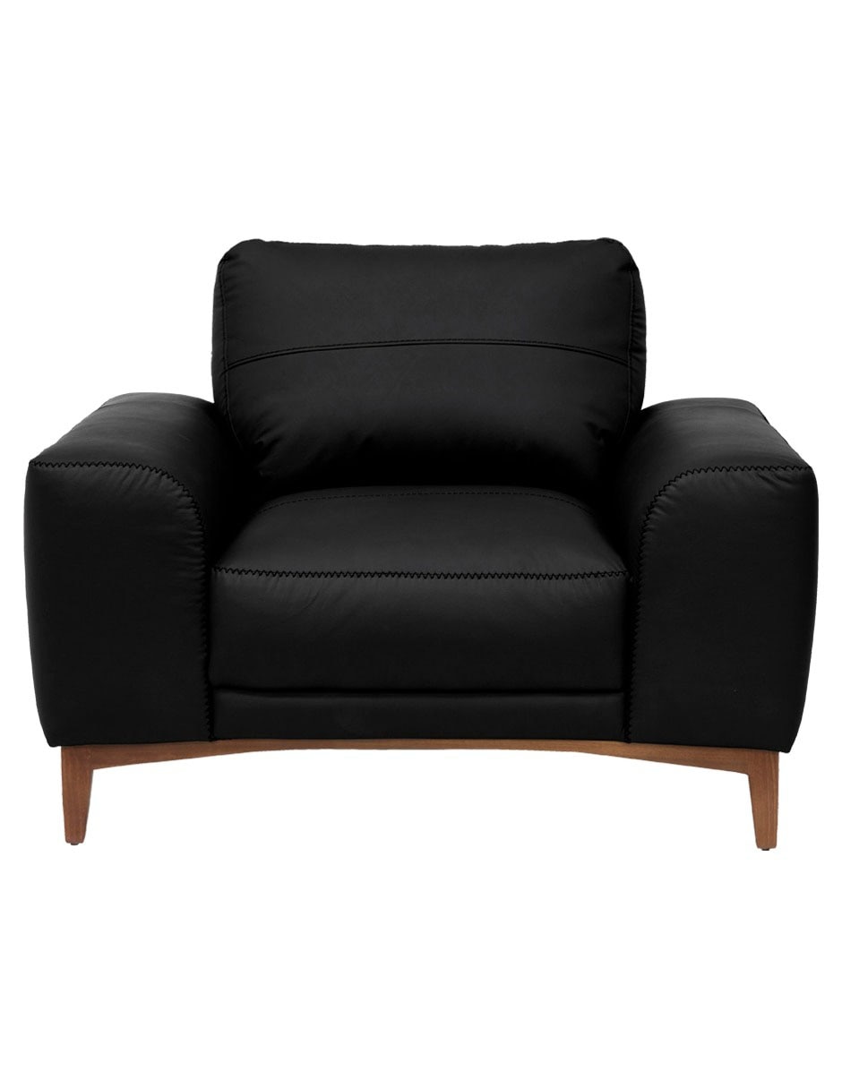 Sillón Alina estilo contemporáneo de piel y vinil