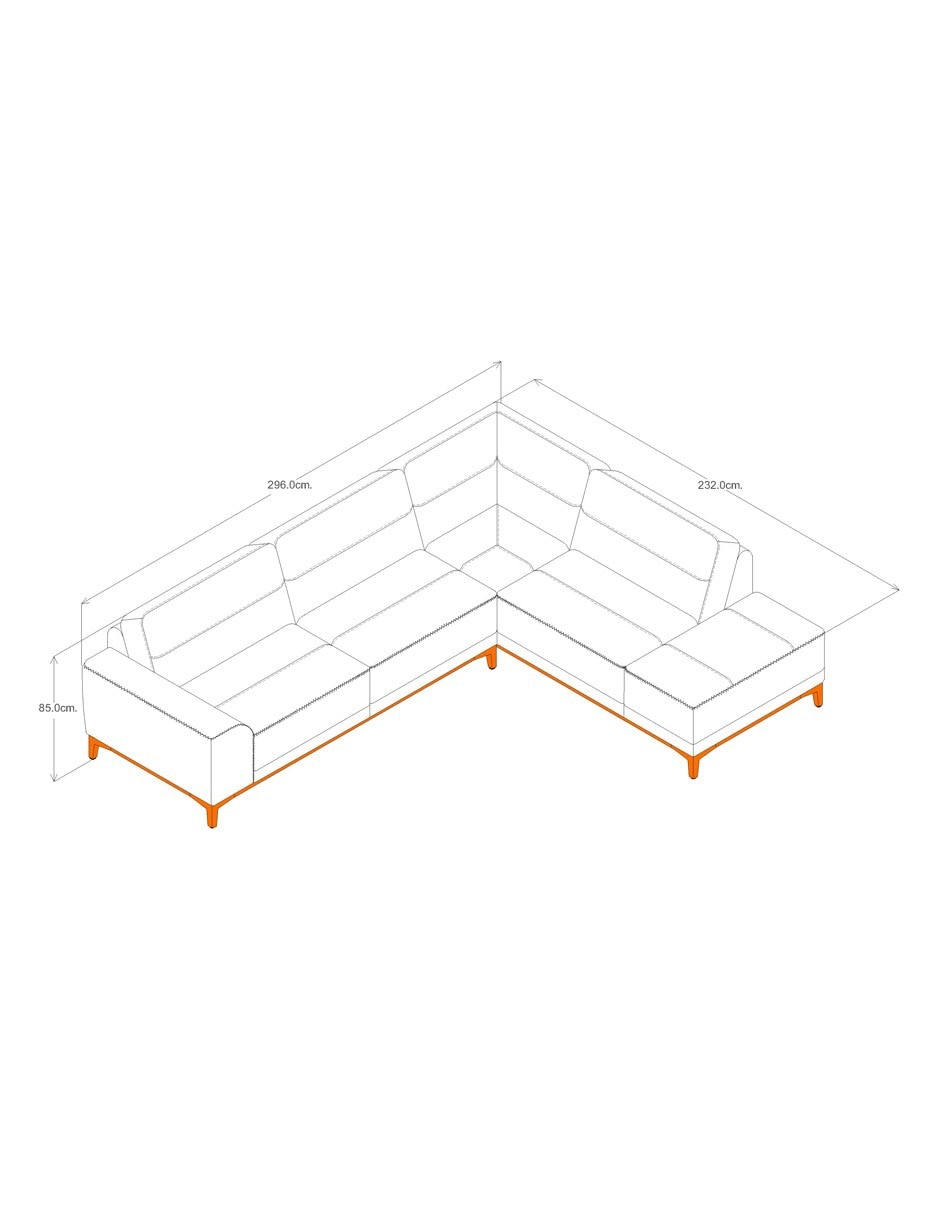 Sala modular de piel 14