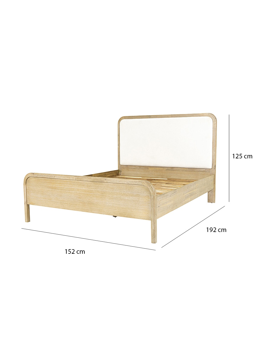 Cama De Madera Acacia 21