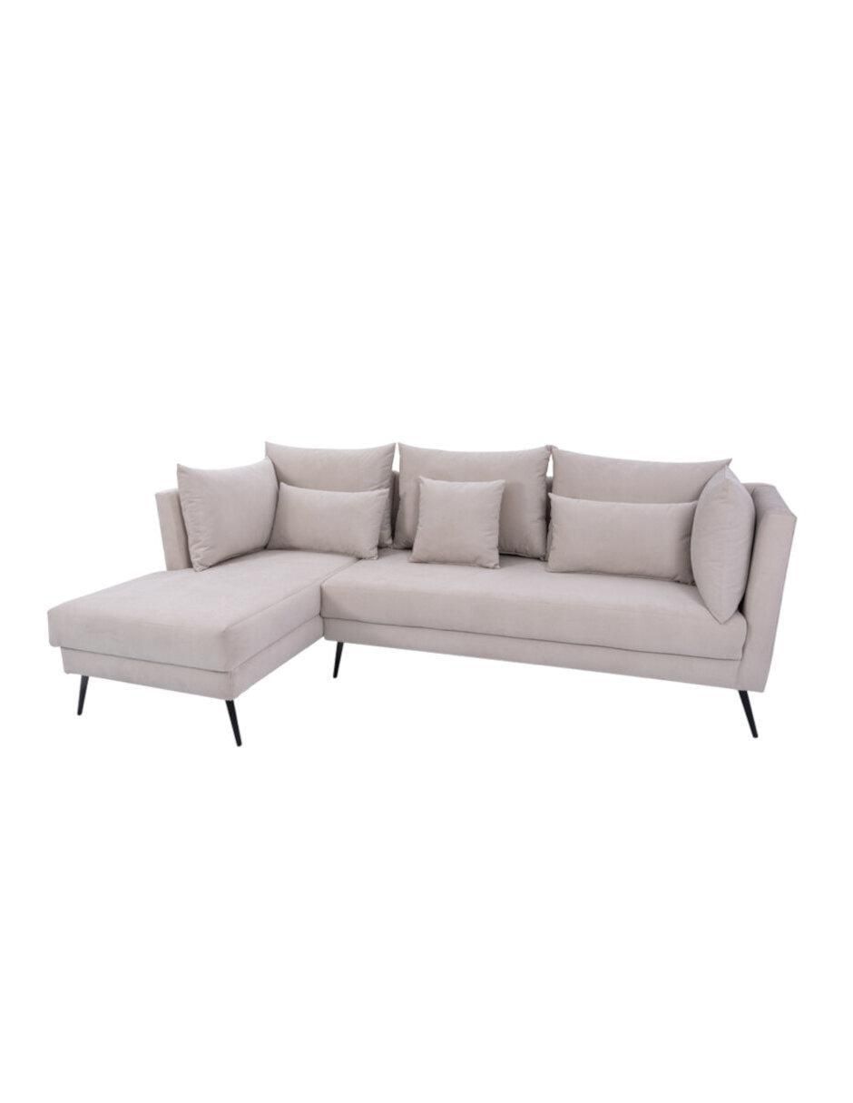 Sala modular izquierda América Beige de tela 2