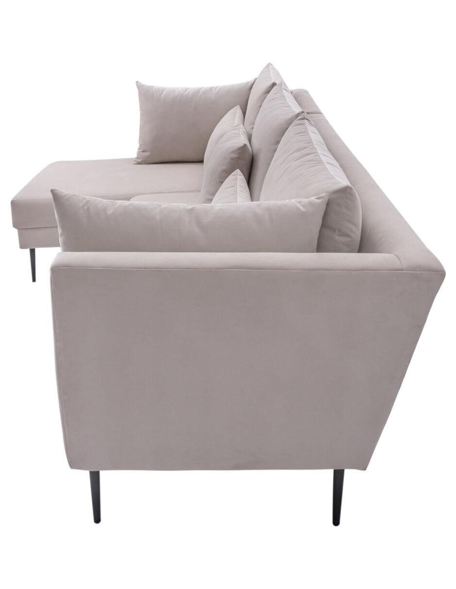 Sala modular izquierda América Beige de tela 3