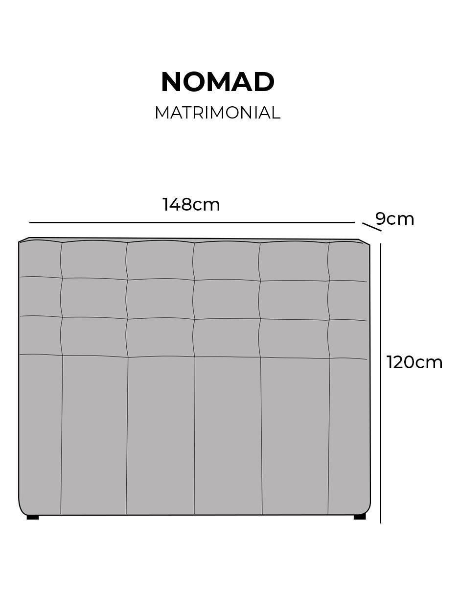 Cabecera Roomi Nomad de madera pino