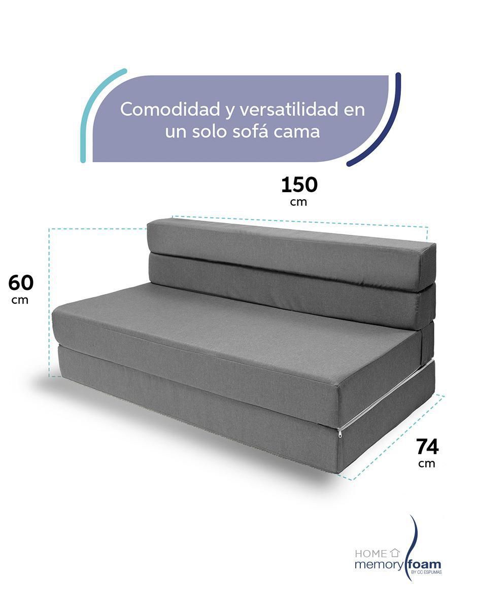 "futón/sofá cama" cozy memory foam "de" poliéster