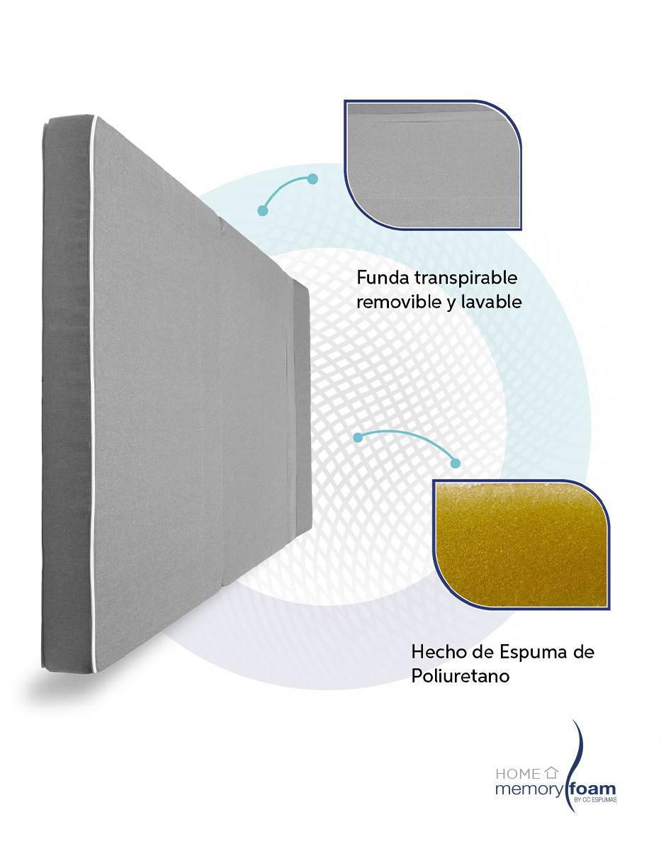 "futón/sofá cama" cozy memory foam "de" poliéster