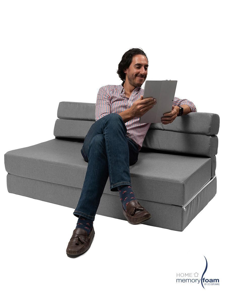 "futón/sofá cama" cozy memory foam "de" poliéster
