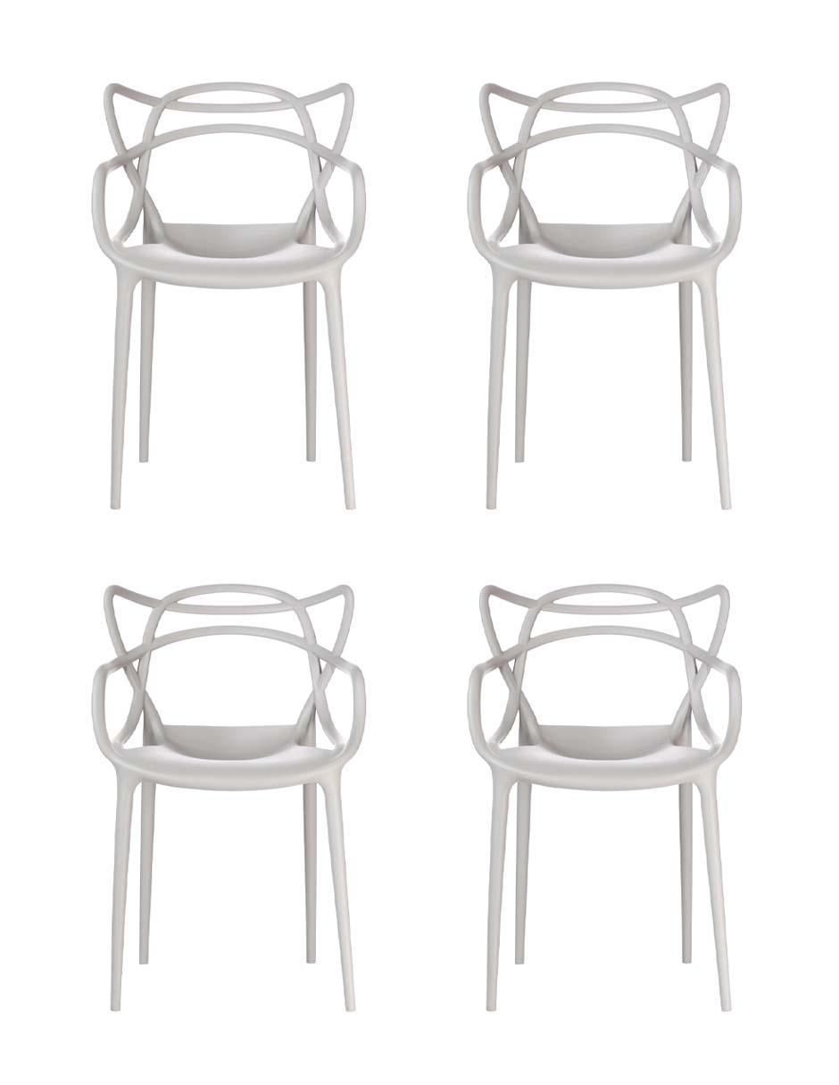 Juego de sillas 4 piezas Exteriores e interiores