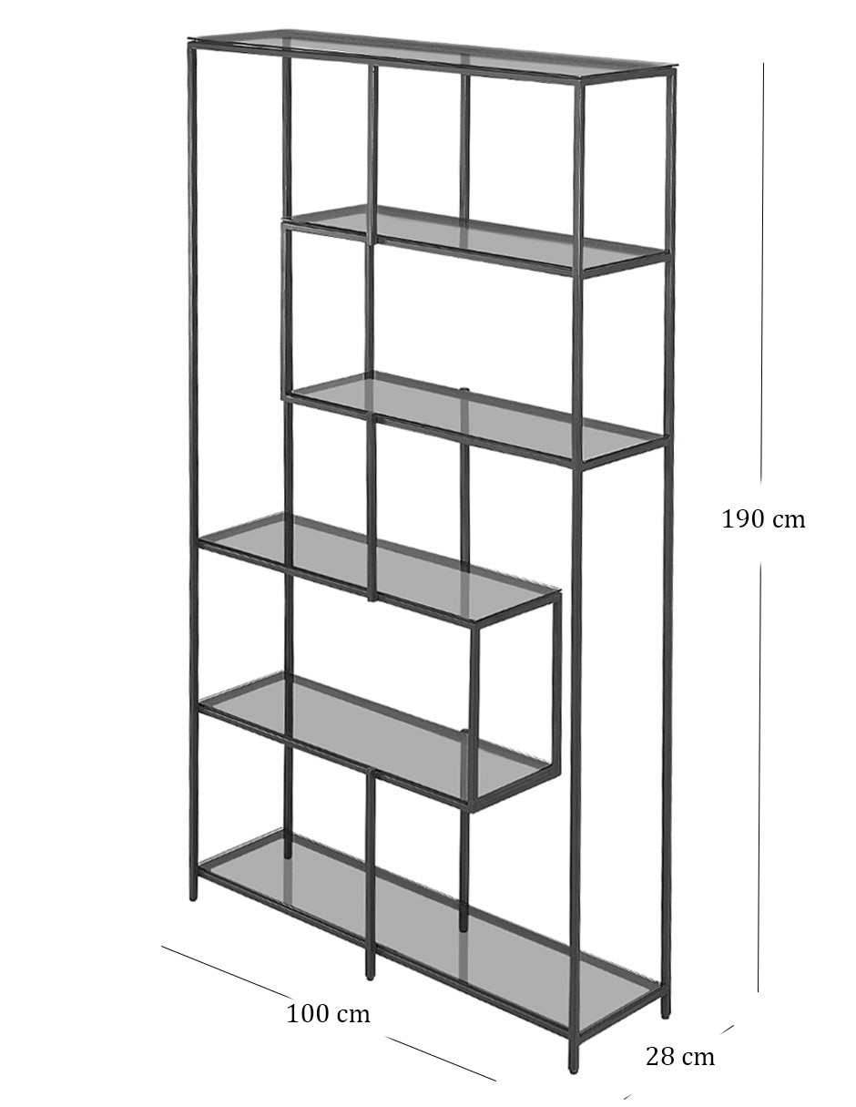Librero Roque de metal 6