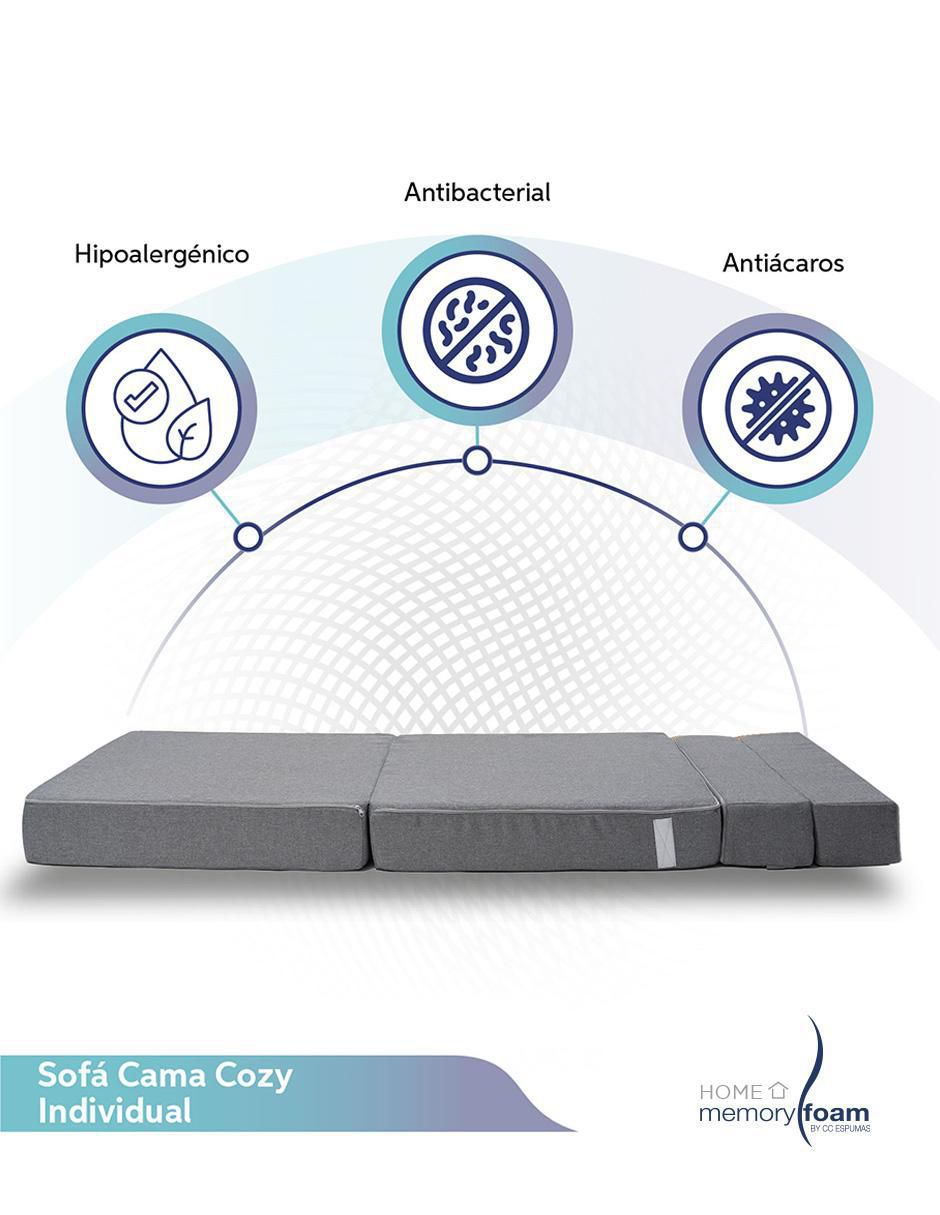 "futón/sofá cama" cozy memory foam "de" poliéster