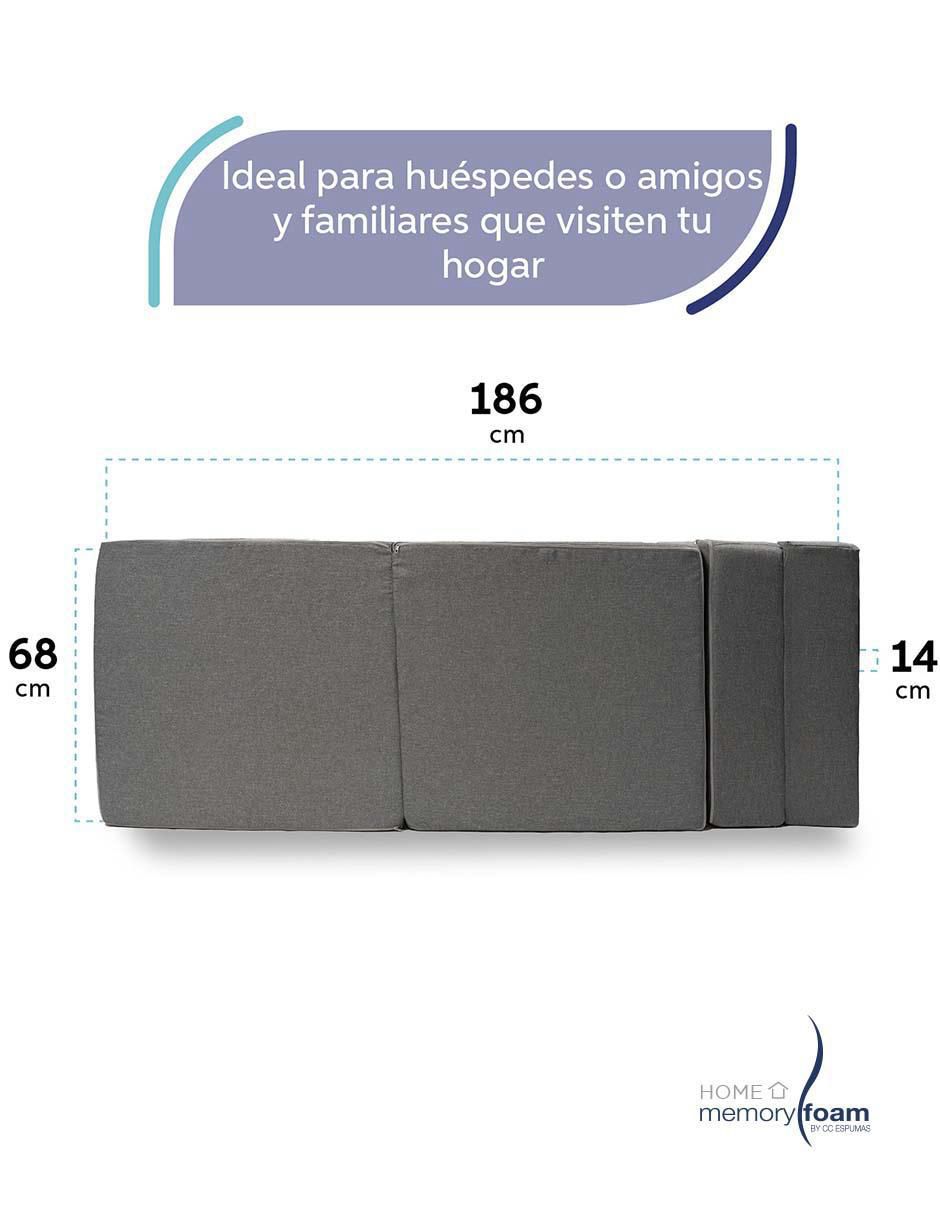 "futón/sofá cama" cozy memory foam "de" poliéster