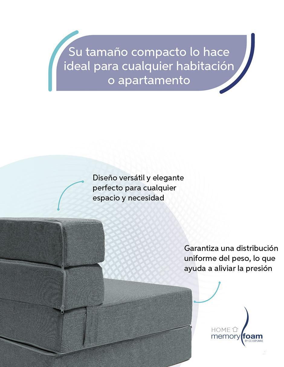 "futón/sofá cama" cozy memory foam "de" poliéster