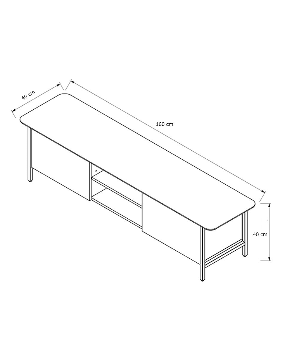 Mueble de tv Manhattan de MDF 8