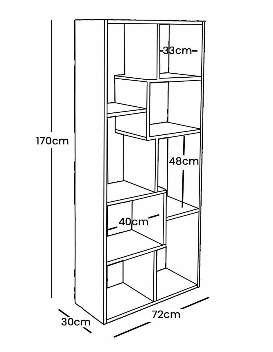 Librero de melamina 10