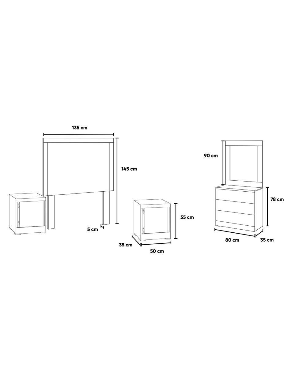 Set Recámara Princesa de MDF 22
