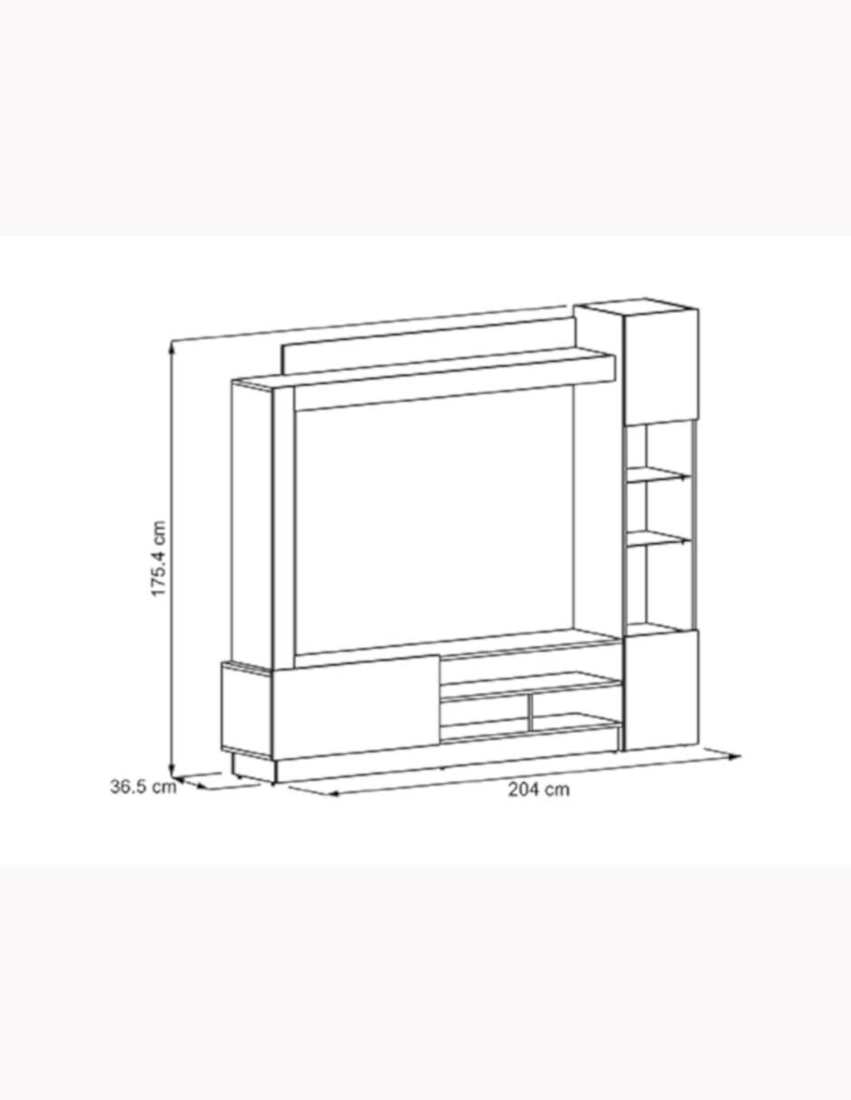 Mueble de tv Nizza de melamina 6