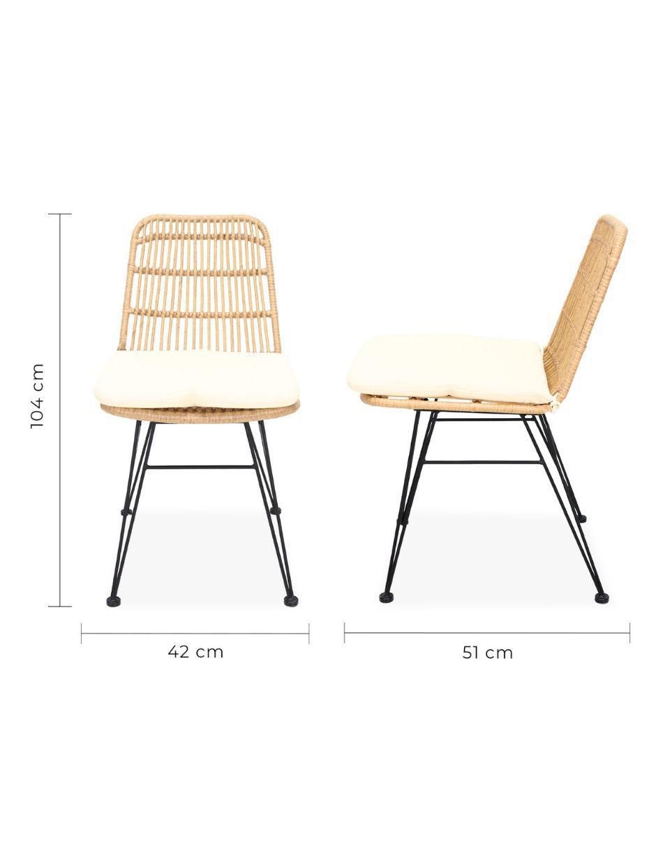 Silla Guyana de metal 5