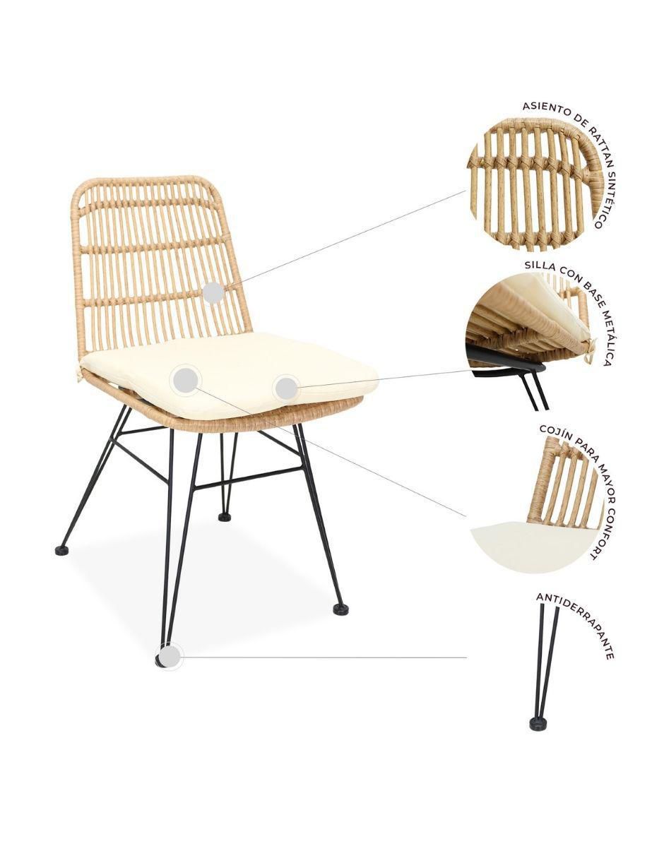 Silla Guyana de metal 4