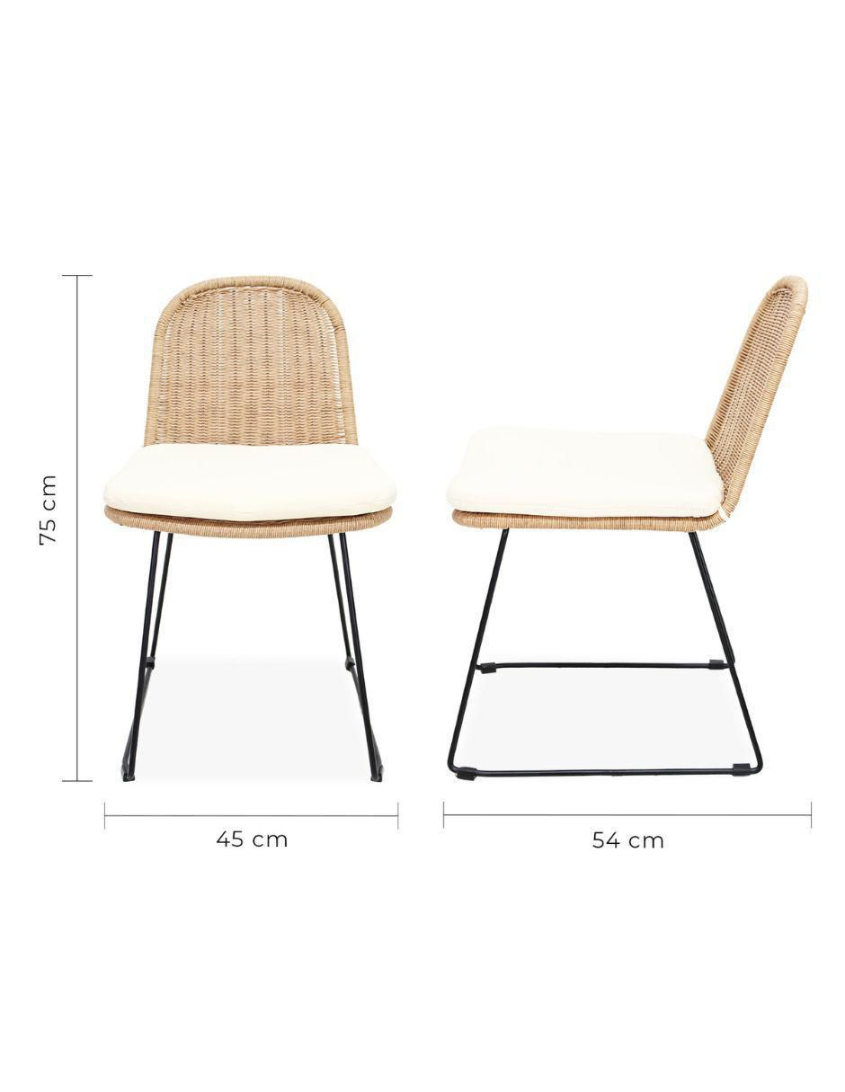 Silla Caicos de metal 7