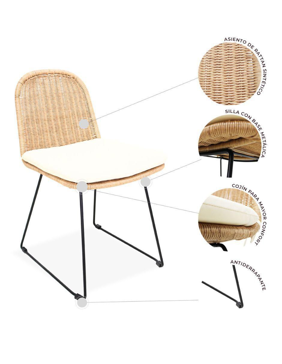 Silla Caicos de metal 4